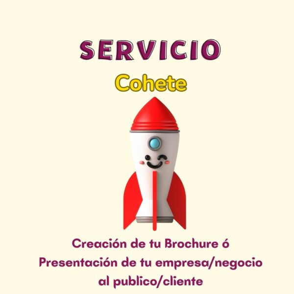 Creación de Brochure ó Presentación de tu empresa/negocio  - Cohete