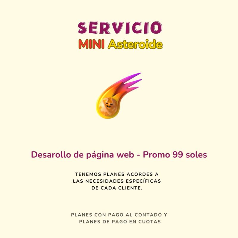 Servicio Mini Asteroide